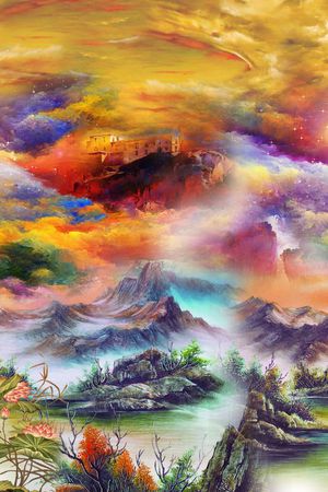 风景印花华亿平台图片