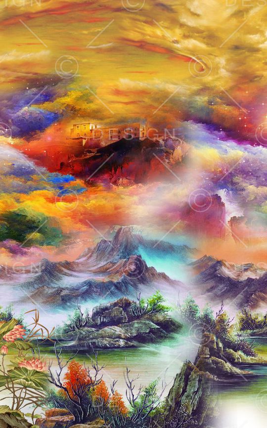 风景印花华亿平台图片