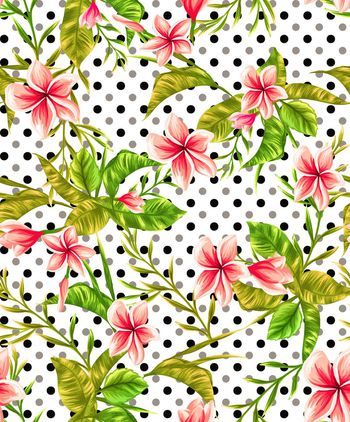 热带风情印花华亿平台图片