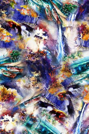 时尚印花华亿平台图片