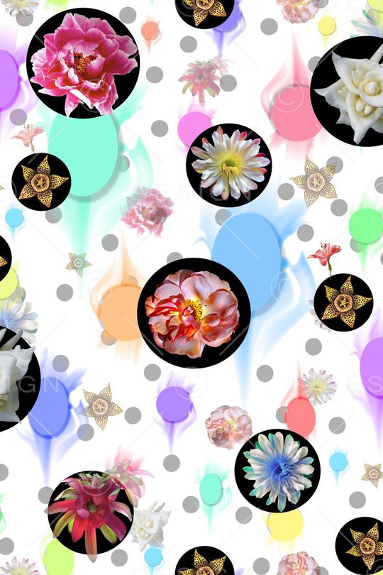 潮流时尚大牌印花华亿平台图片