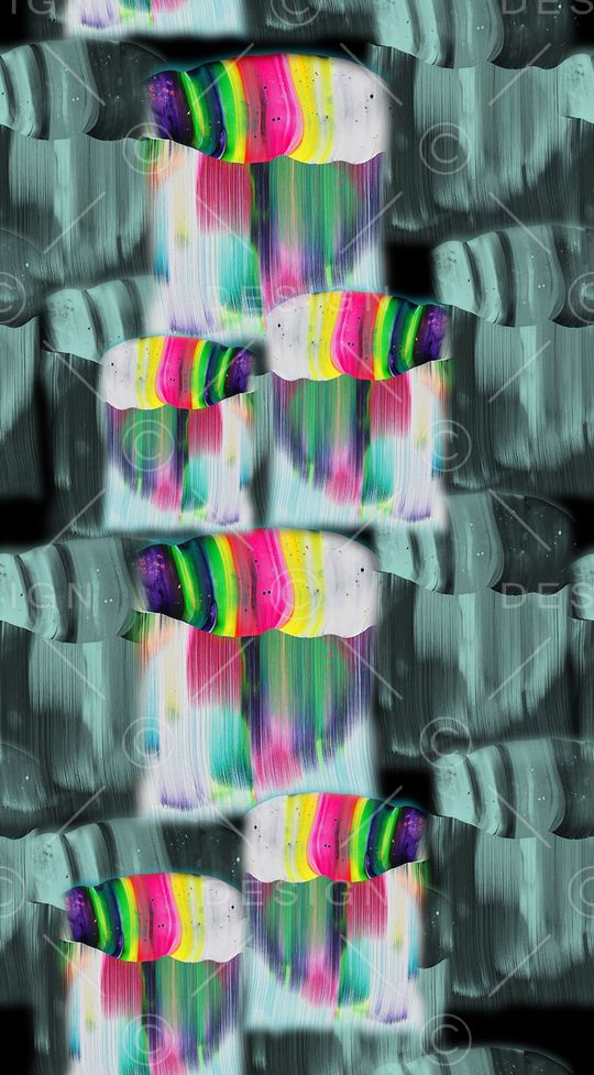 手绘纹理印花华亿平台图片