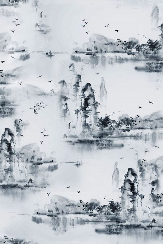 中国风印花华亿平台图片