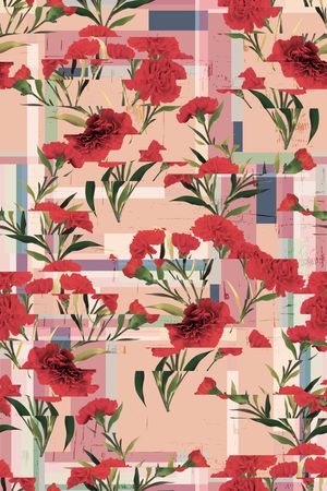 康乃馨印花华亿平台图片