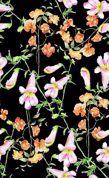 588095-欧美时尚水彩花卉