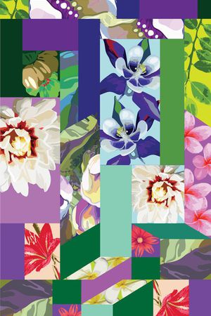 抽象印花华亿平台图片