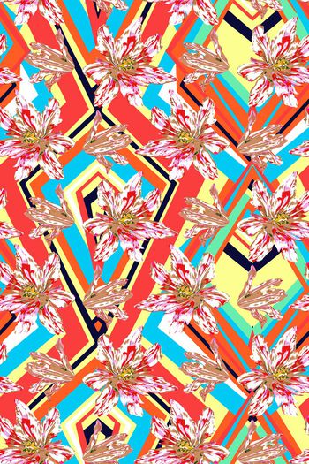 588471-几何花卉组合