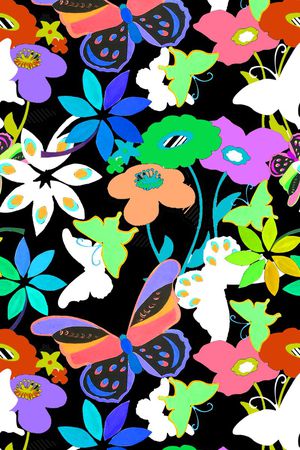 手绘印花华亿平台图片