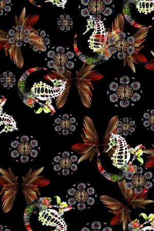 抽象印花华亿平台图片