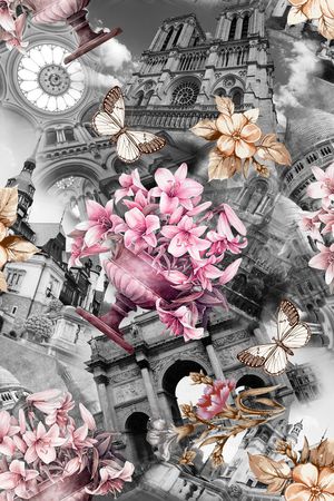 欧式建筑印花华亿平台图片