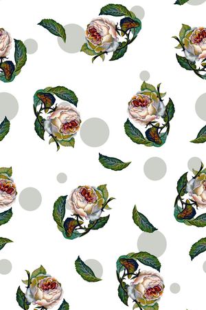 手绘花卉印花华亿平台图片