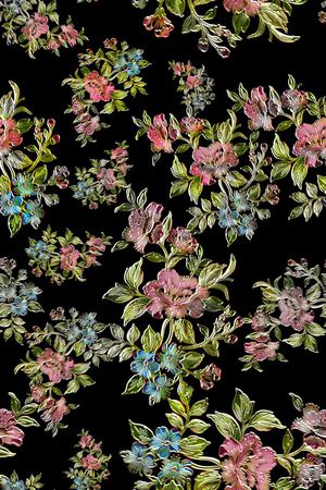 浪漫花卉印花华亿平台图片