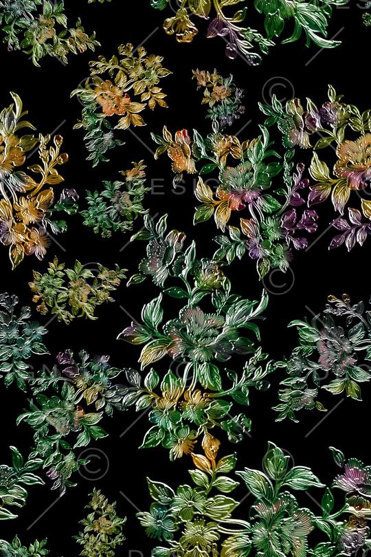 浪漫花卉印花华亿平台图片