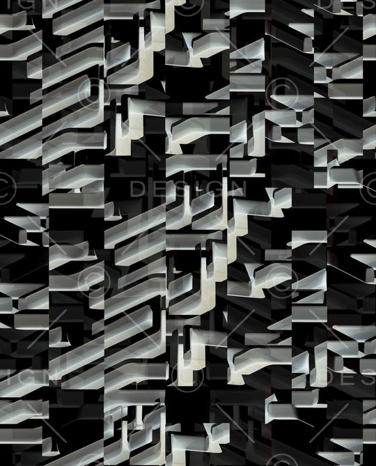 不规则几何印花华亿平台图片