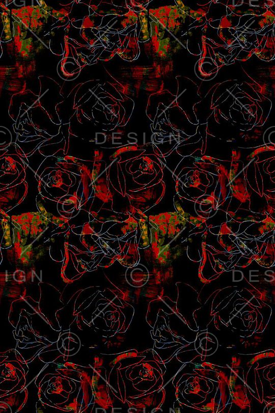 玫瑰印花华亿平台图片