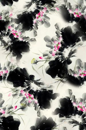 中国风印花华亿平台图片