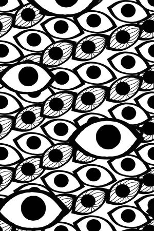 眼睛印花华亿平台图片