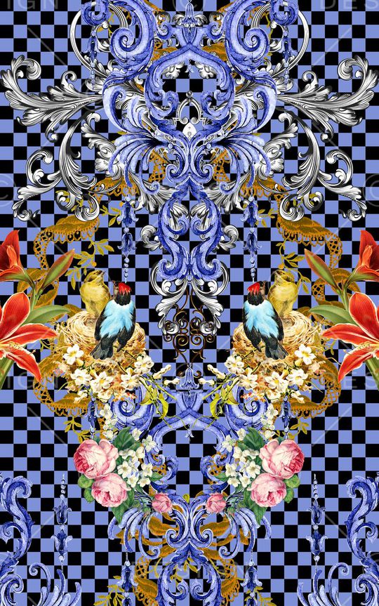 欧式印花华亿平台图片