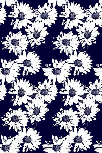 589020-女装雏菊印花图案