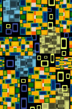 不规则几何印花华亿平台图片