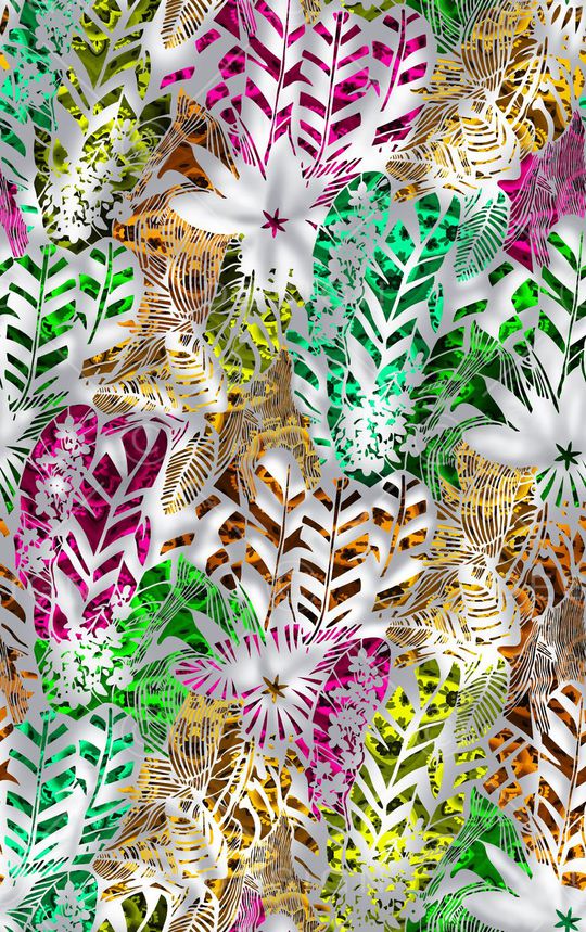 真丝印花印花华亿平台图片