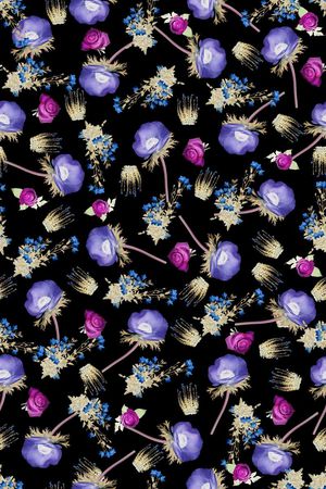 小碎花印花华亿平台图片