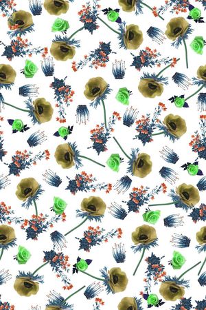 小碎花印花华亿平台图片