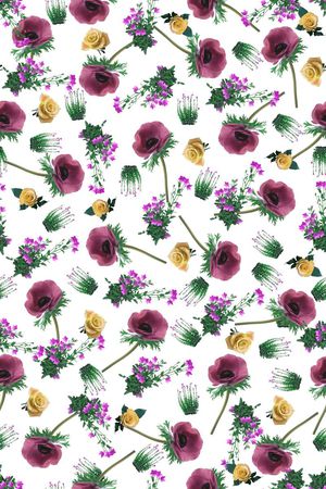 小碎花印花华亿平台图片