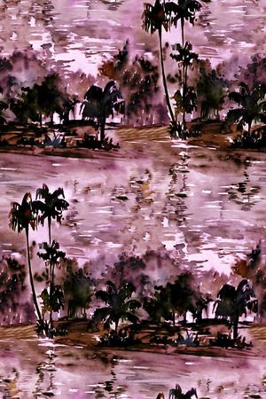 水彩印花华亿平台图片