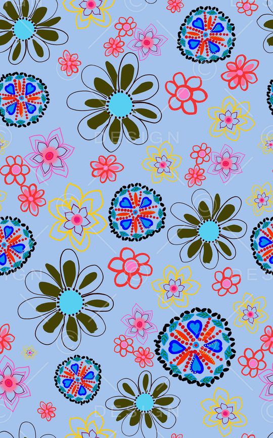 花朵印花华亿平台图片