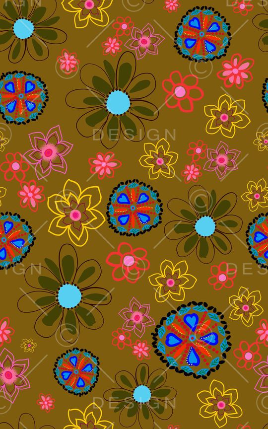 花朵印花华亿平台图片