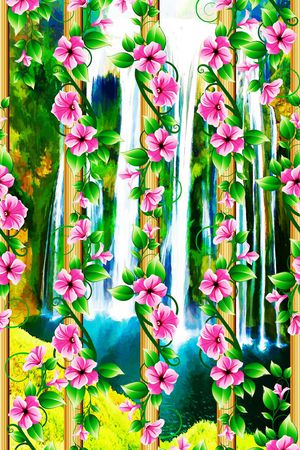 欧美印花华亿平台图片