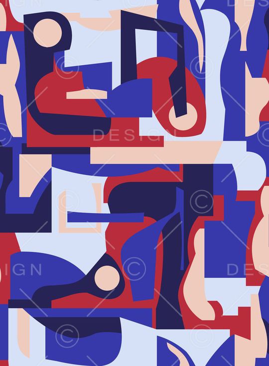 几何印花华亿平台图片