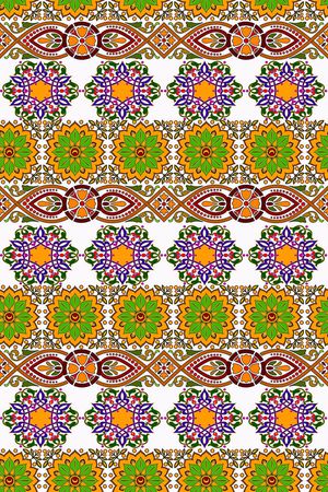 欧美 几何民族风 阿拉伯花纹 女装 披肩印花华亿平台图片