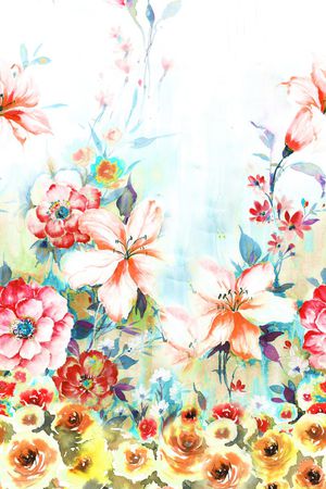 手绘印花华亿平台图片