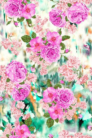 复古印花华亿平台图片