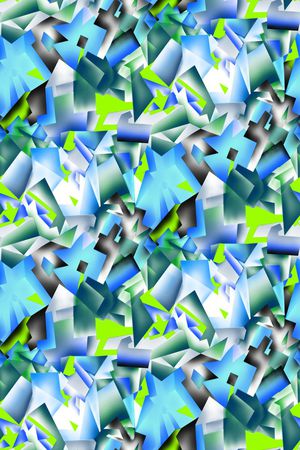 不规则几何印花华亿平台图片