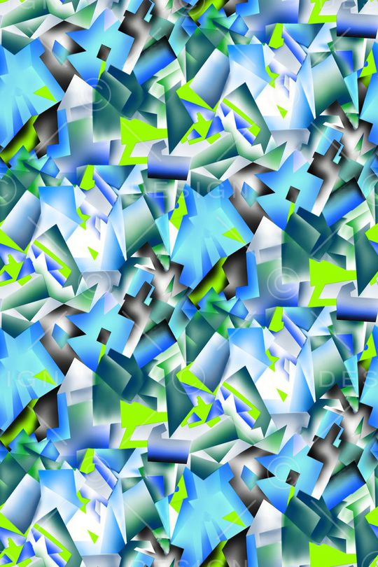 不规则几何印花华亿平台图片