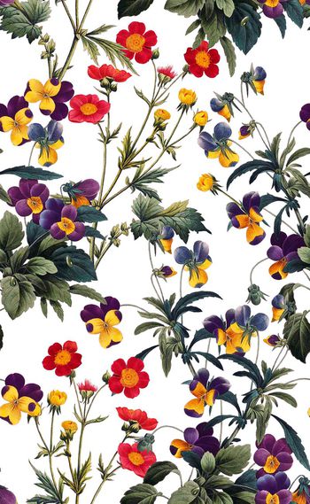 589311-欧美时尚复古花卉