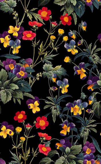 589312-欧美时尚复古花卉