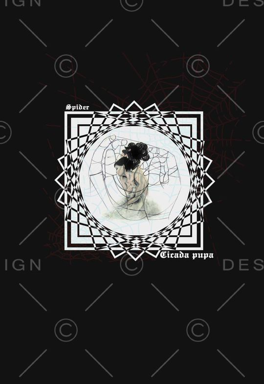 蜘蛛网印花华亿平台图片