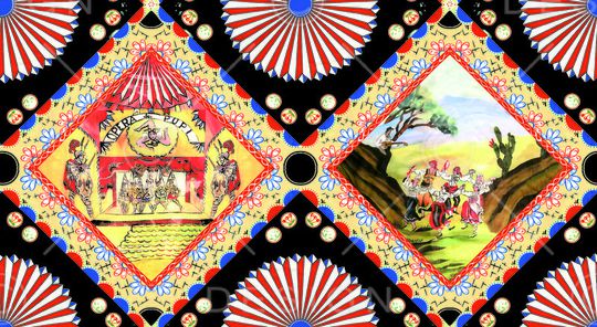 抽象印花华亿平台图片