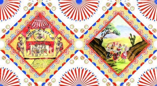 抽象印花华亿平台图片