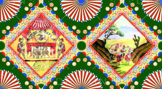 抽象印花华亿平台图片