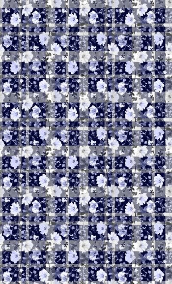 589381-花朵花卉 几何色织格