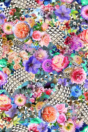 几何印花华亿平台图片