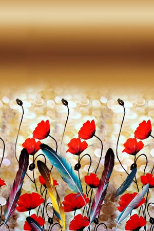 抽象几何清爽梦幻艺术平底立体手绘满版最新高清数码蕾丝民族中国风绣花珠宝肌理时尚潮

流大牌复古欧美风女装定位花卉印花华亿平台图片