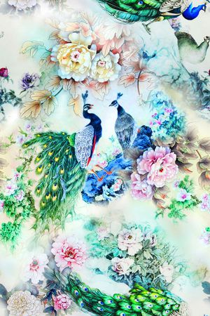 中国风印花华亿平台图片