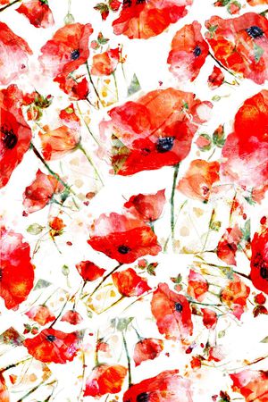 浪漫花卉印花华亿平台图片