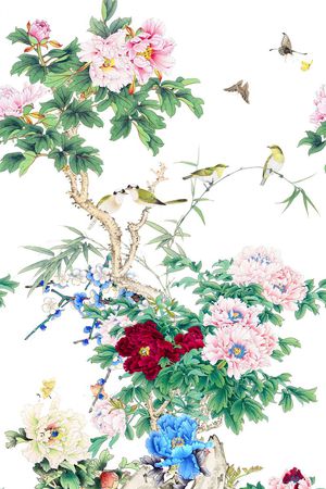 中国风印花华亿平台图片